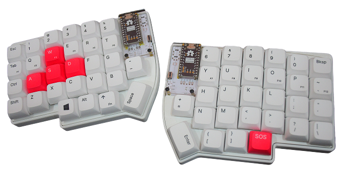 Zapkeyz Split Mechanical Keyboard